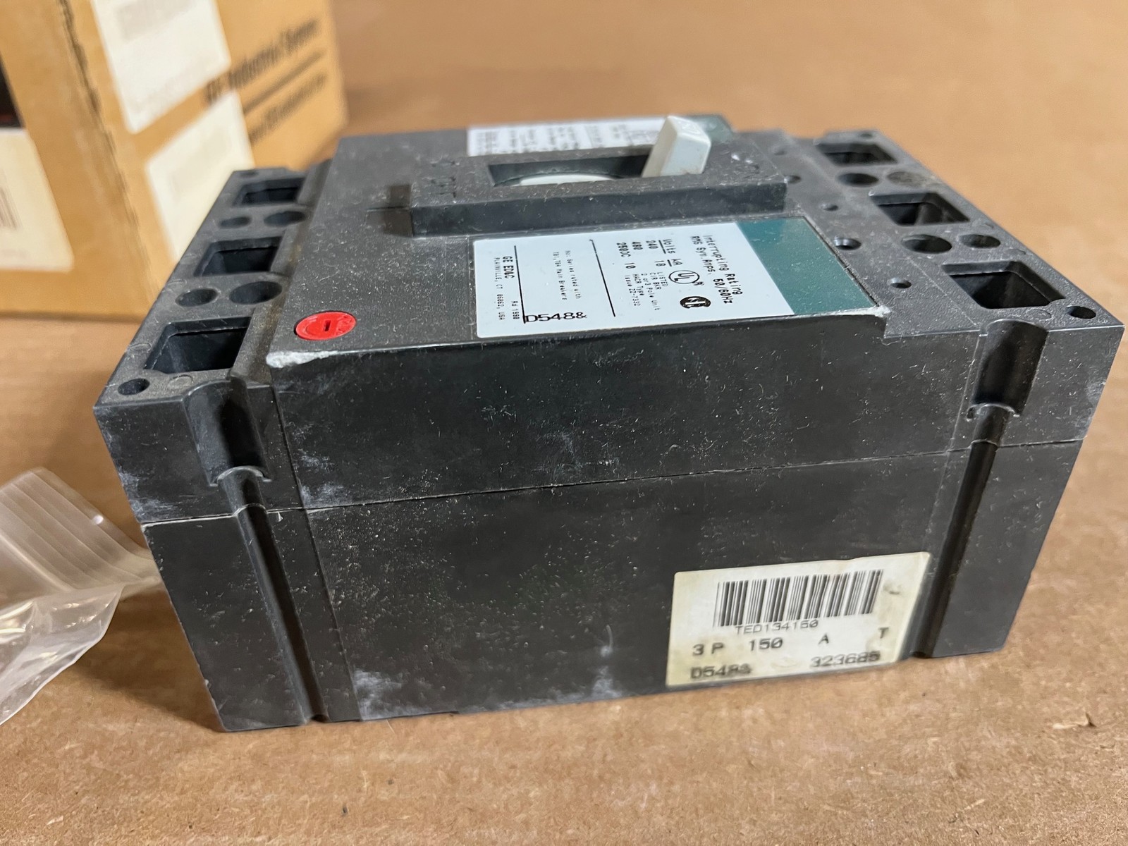 TED134150WL GE NON-INTERCHANGEABLE TRIP THERMAL MAGNETIC CIRCUIT BREAKER