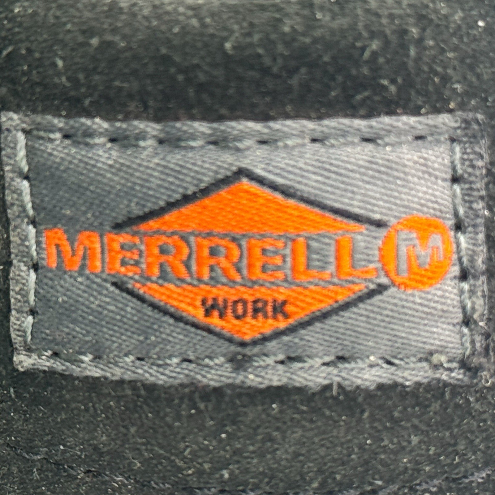 Merrell Work Jungle Moc Composite Toe Slip Resistant Black Suede Shoes Mens 10M