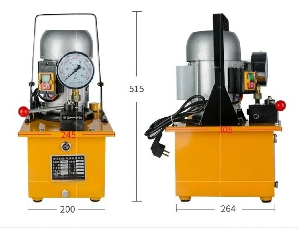 Electric Hydraulic Pump Dual Circuit Solenoid Valve with Pedal