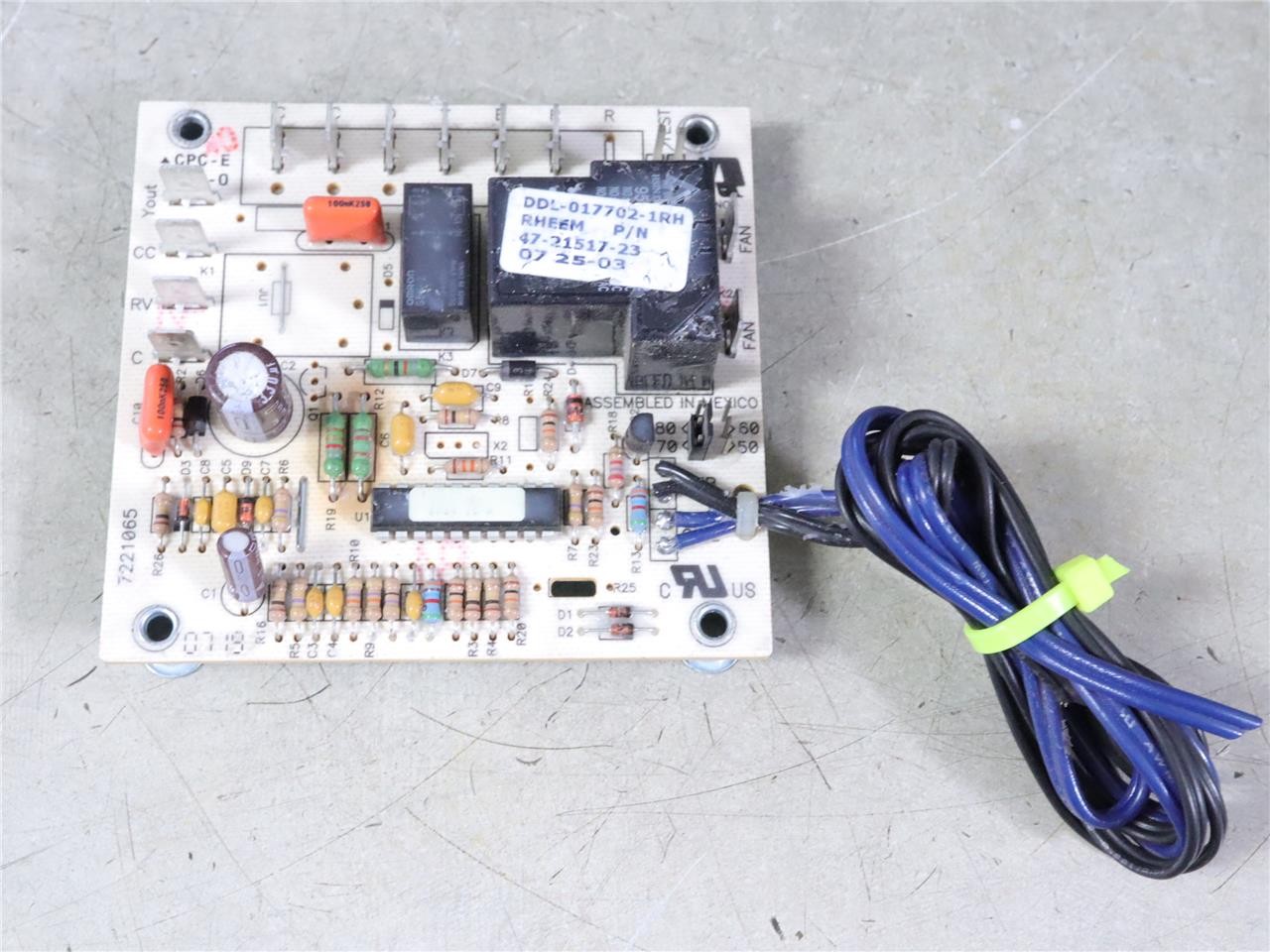 Rheem Ruud 47-21517-23 Control Circuit Board DDL-017702-1RH 7221065