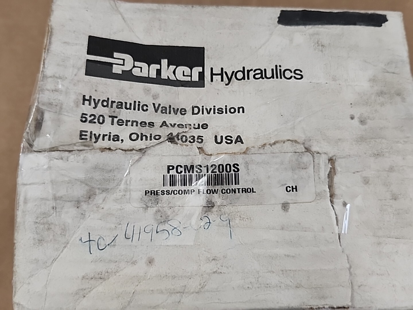 *NEW* Parker PCMS1200S Press/Comp Flow Control 3000Psi 25GPM 95 LPM + Warranty!