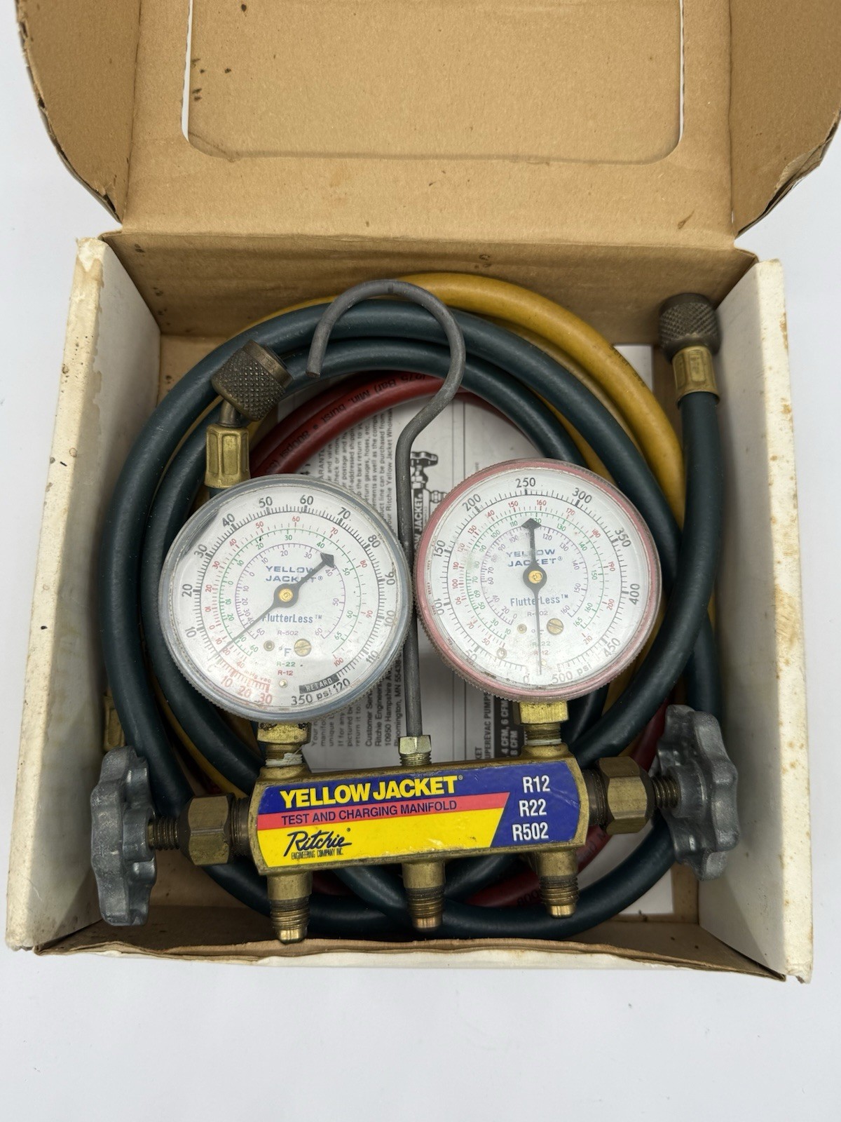 Yellow Jacket 43215 2 Valve Manifold Test & Charging Ritchie Series 41