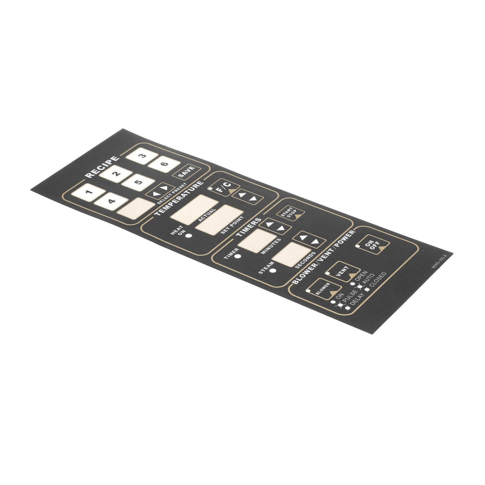Lbc Bakery Equipment Label, 40102-70 Control 60301-151-D – Free Shipping +