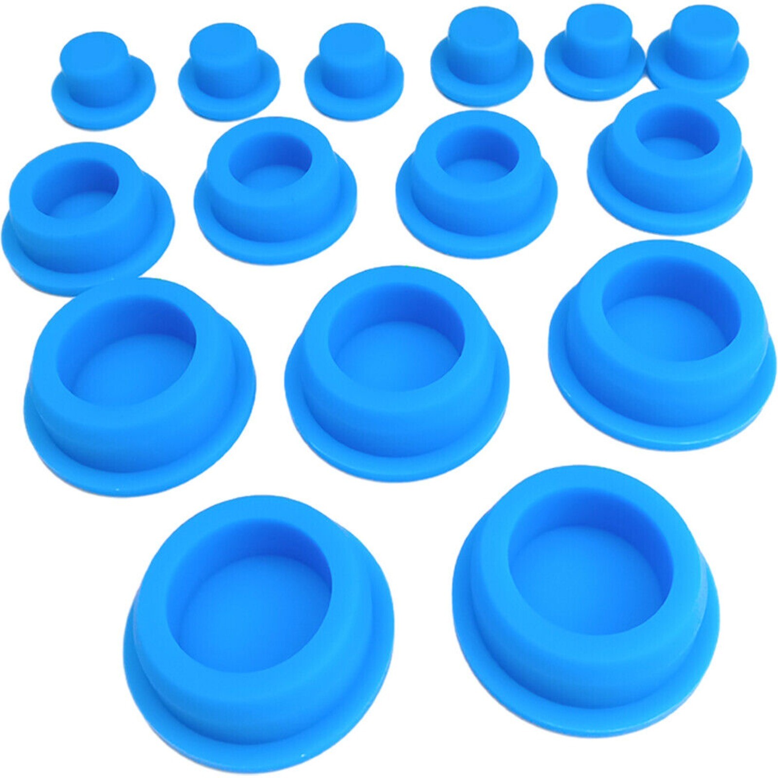 1x Silicone Rubber Stopper Plug 13mm-48.5mm Hi Temp Blanking End Cap 7 Colours
