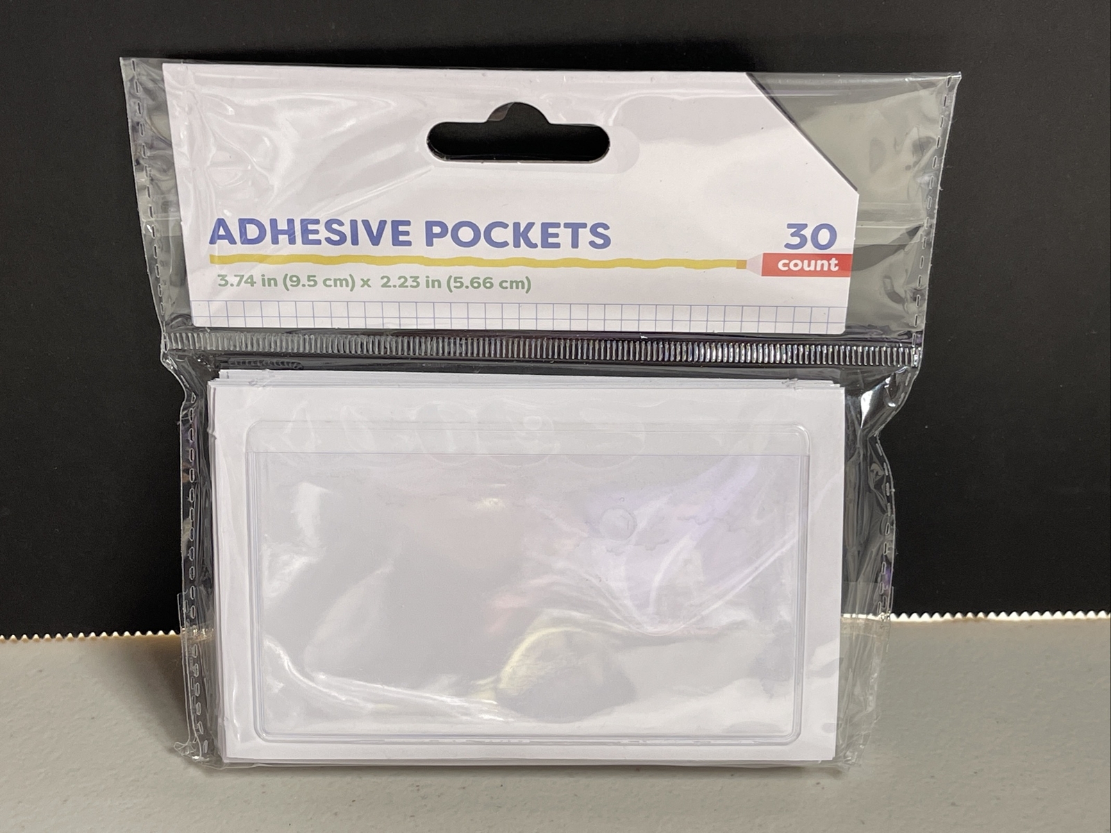 1 Pack 30 Count Self Adhesive Small Pocket 3.74″ x 2.23″ Teacher Supply NEW