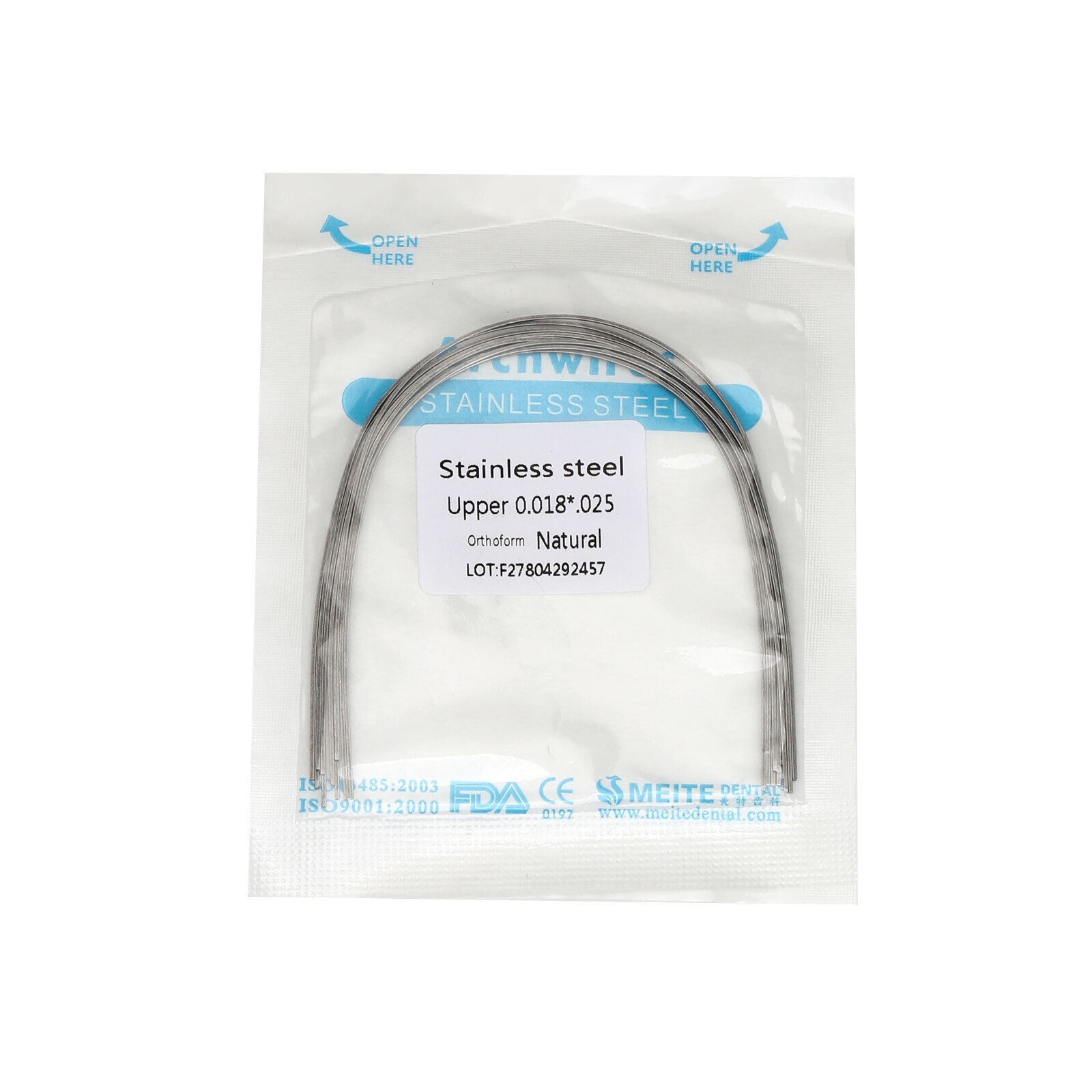 Dental Ortho Super Elastics NiTi/Stainless Steel Round/Rectangular Arch Wire