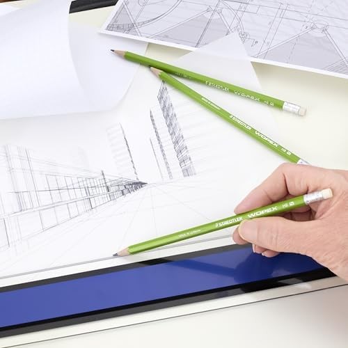 STAEDTLER WOPEX Pre-Sharpened #2 Pencils, Pack of 10 – Ergonomic Triangular Shap