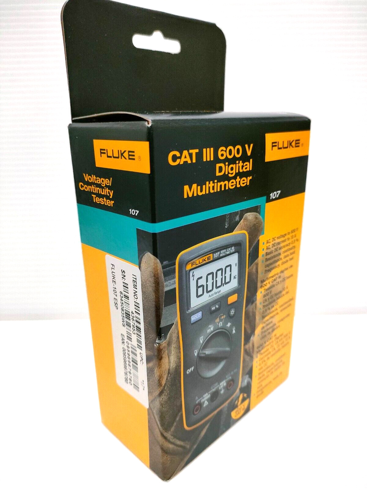 FLUKE 107 Handheld Digital Multimeter AC/DC Current By Fluke 107 From Japan