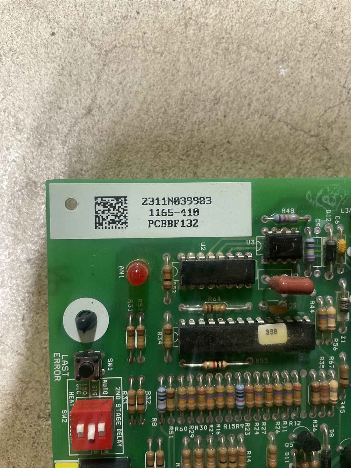 Goodman PCBBF132 OEM Furnace Control Circuit Board 1165-410