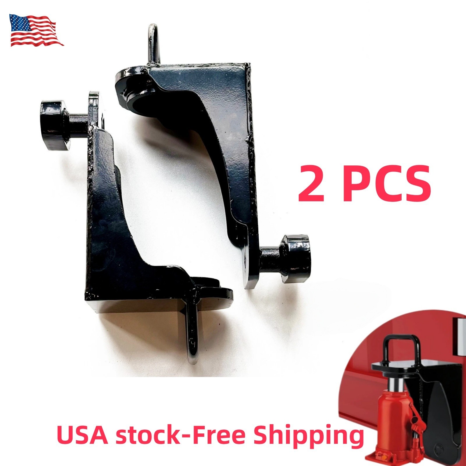 2PCS Shipping Container Jack Lug Leveler Heavy Duty U-Shaped Handle 50000LB