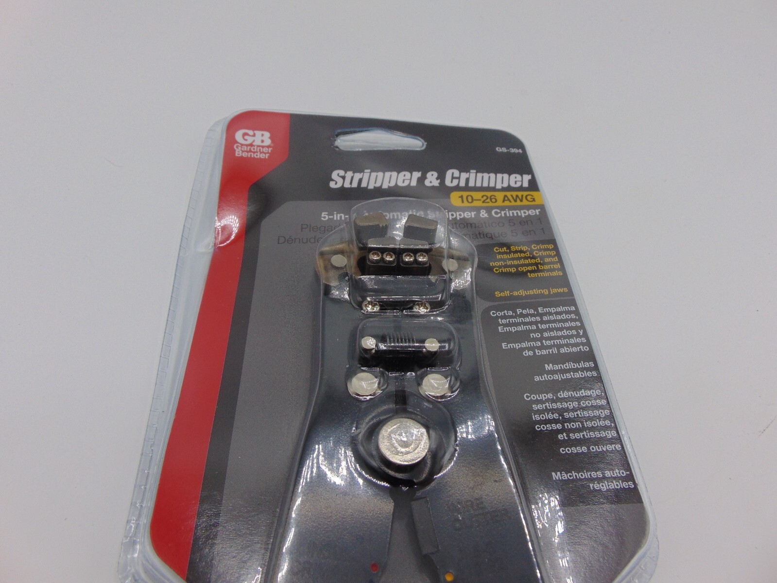 Gardner Bender GS-394 5-in-1 Automatic Stripper & Crimper 10-26 AWG NEW