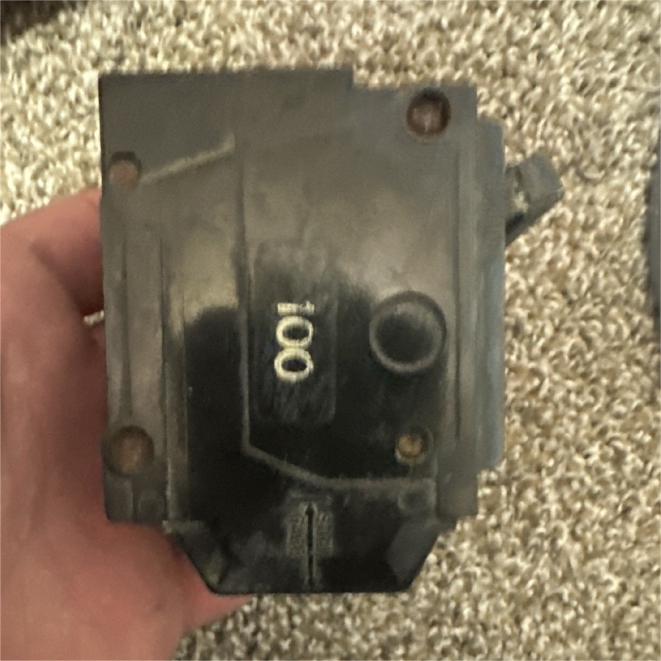 GE 100 Amp 2-Pole Circuit Breaker, 91-100A, Black Plastic, Single Pack