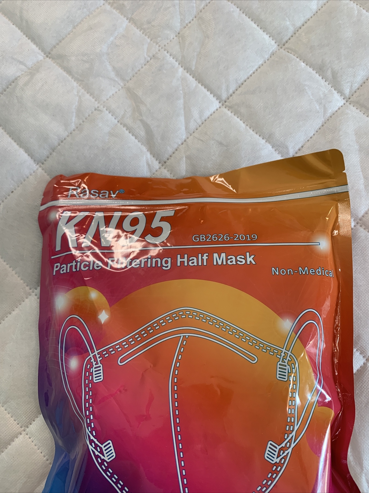 White KN95 GB2626-2019 Standard Protective Face Mask 30 Per Bag – Rasav 😷 New