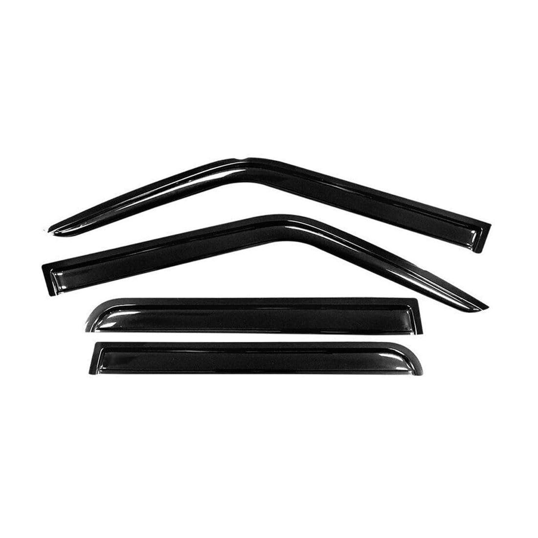 4pc Window Visor Rain Guard Smoke Tinted Slim Acrylic Jeep Patriot 2007-2017