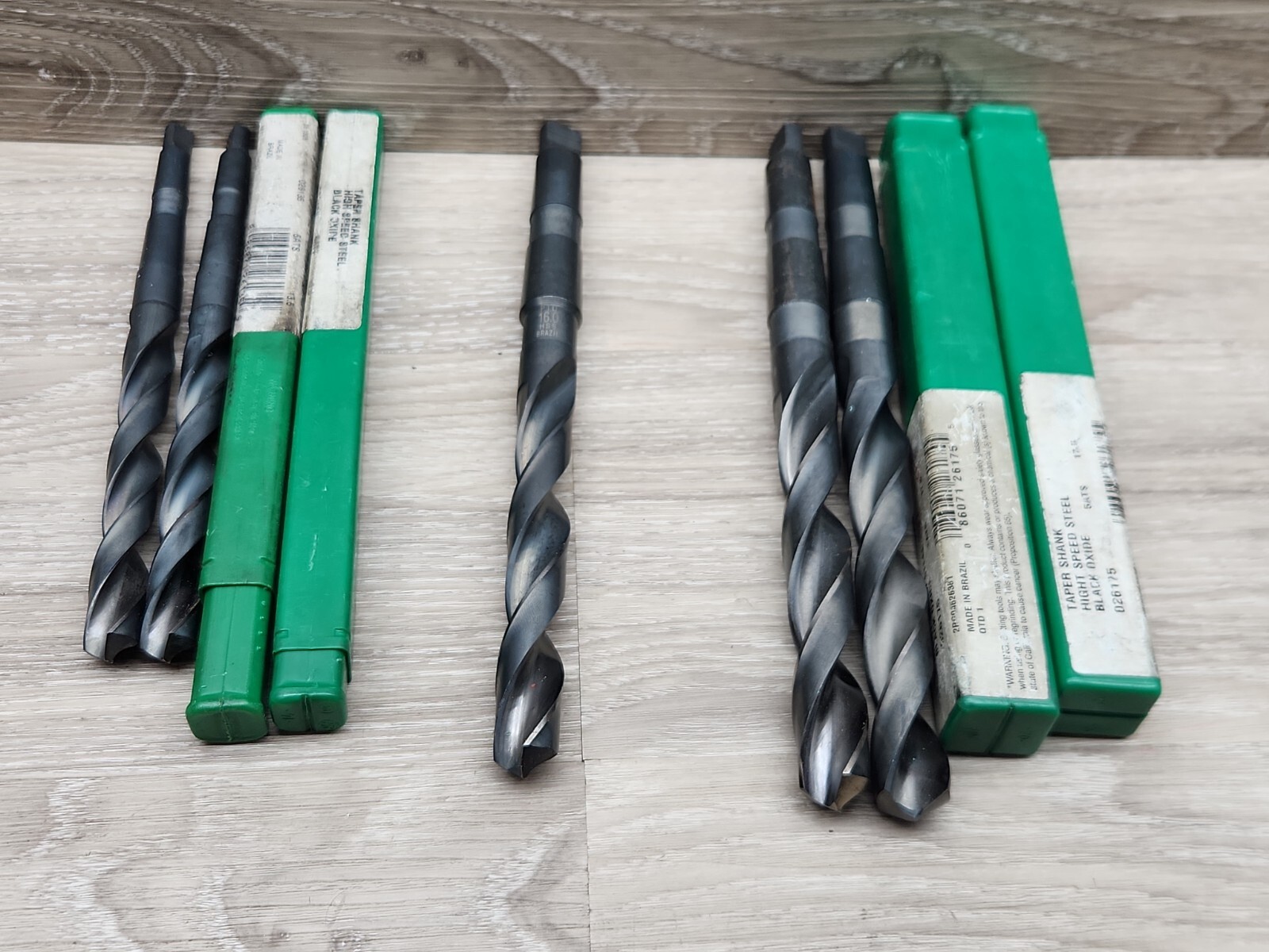 Lot of 5 Precision Twist HSS Drill 2×17.5 (1 ‐16.0) & 2×13.5 As Shown. Used?