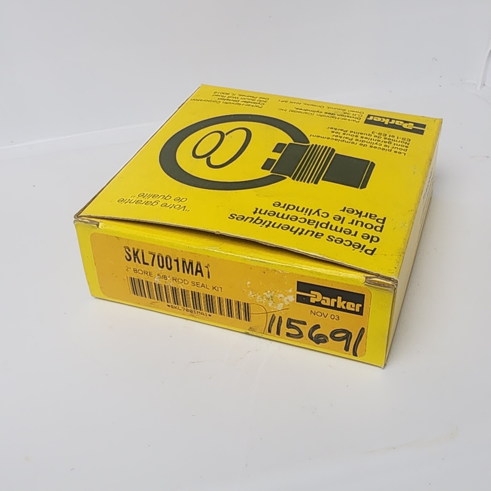 New PARKER SKL7001MA1 / SKL 7001MA1 2″ Bore, 5/8″ Rod Seal Kit (Open Bag)