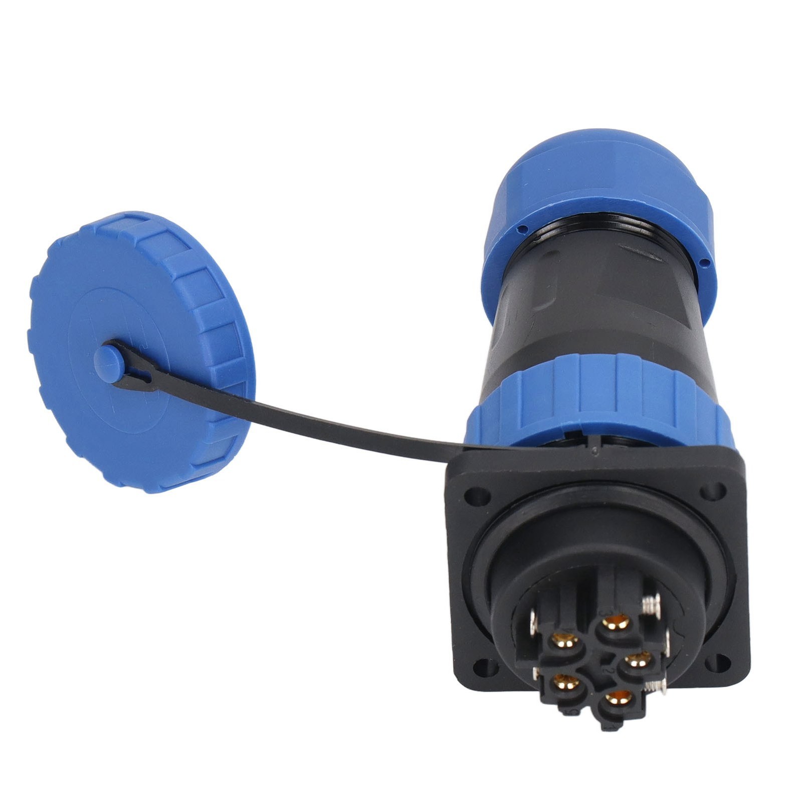 Waterproof Plug Socket Connector 380V 45A IP68 Waterproof Weld Free Aviation