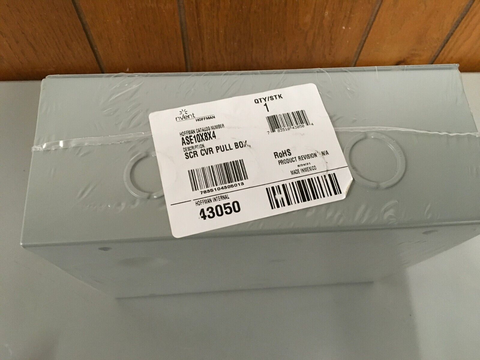 HOFFMAN SCR CVR PULL BOX ASE10X8X4