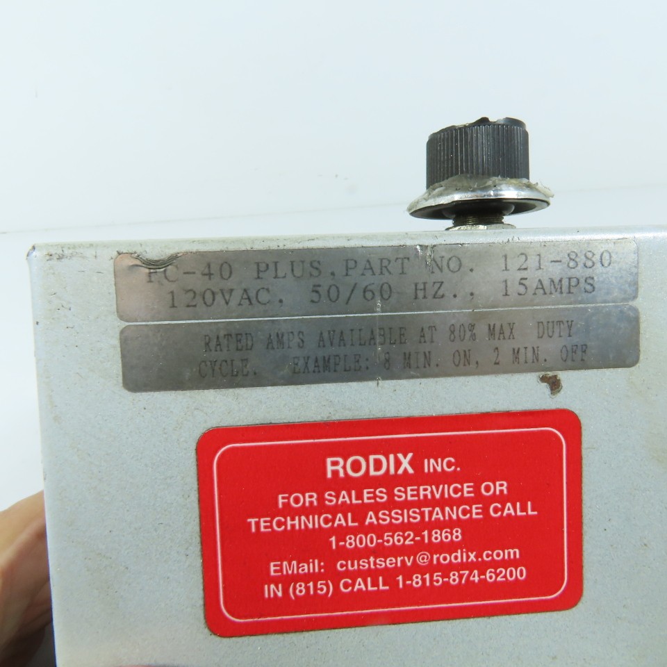 Rodix 121-880 FC-40 PLUS Vibratory Feeder Cube Plus Series Controller 120VAC 15A