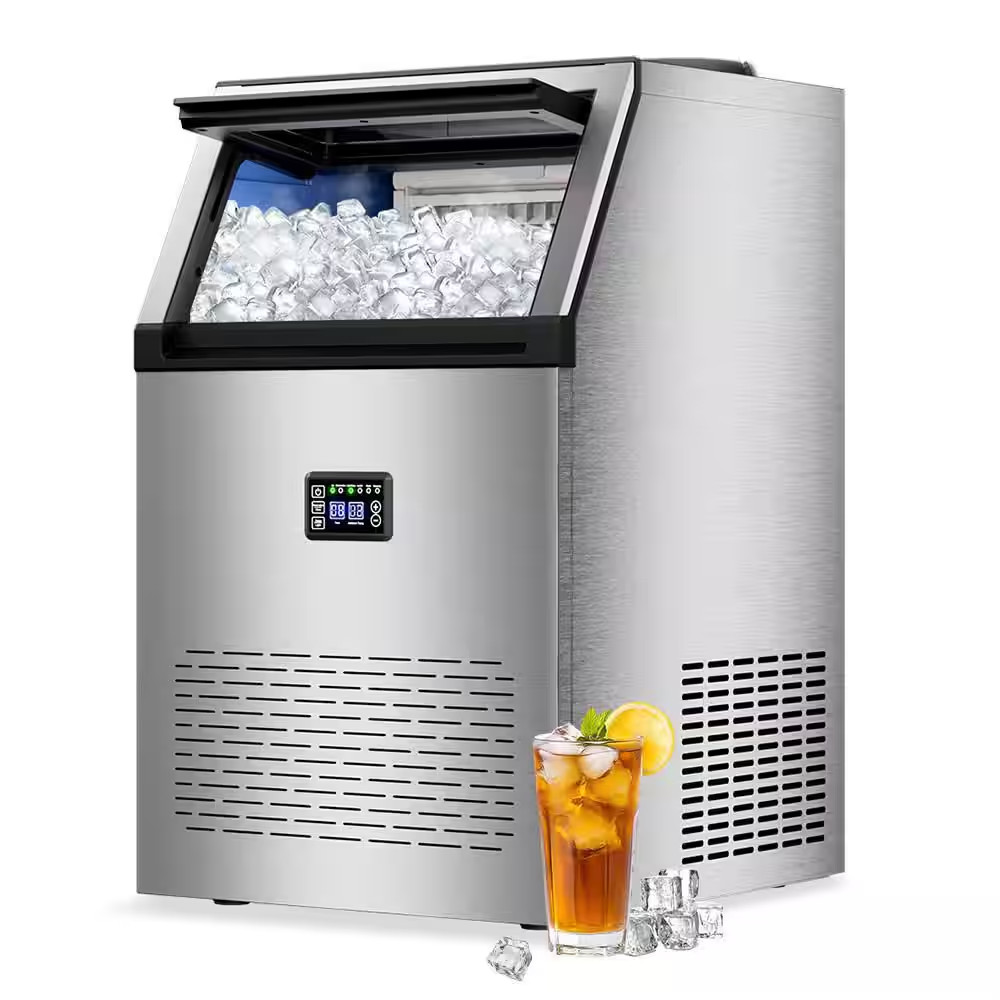 16.14 In. 160 Lbs./Day Commercial Freestanding/Built-In Full Size Cubes Ice Make