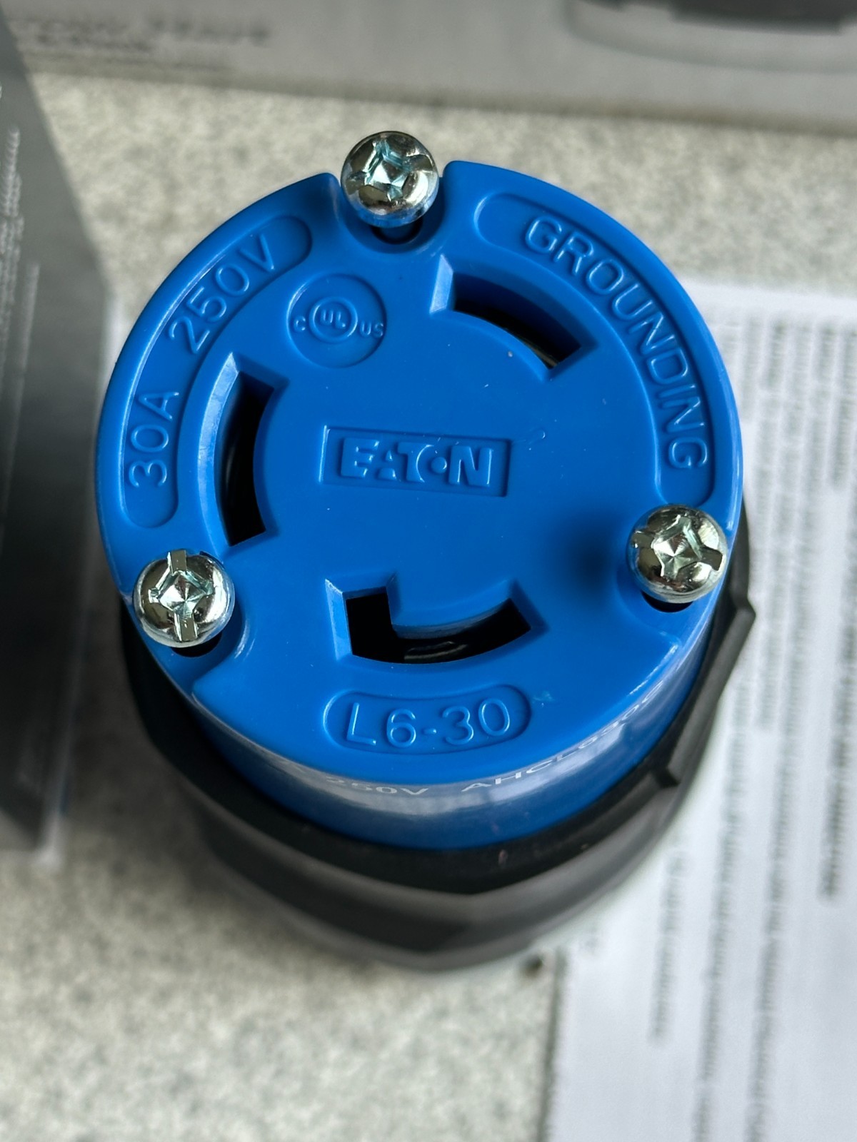 6 NEW Eaton Arrow Hart AHCL630C Blue 30A Locking Connector L6-30R 250V 2P 3W LOT