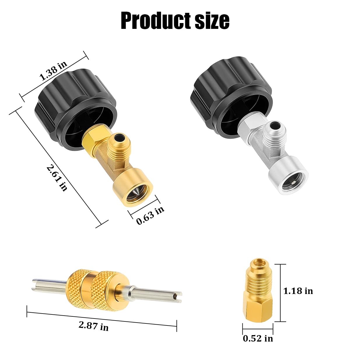 Car R134A Can Tap Kit, Self Sealing Puncture Style Quick Vehicles AC Coupler …