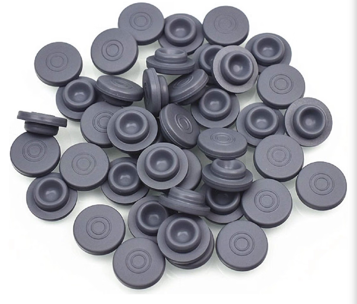 100 Peices Mushrooms Self Healing Rubber Injection Ports13mm Rubber Bottle Stopp