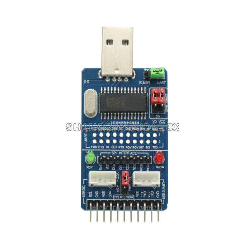 ALL IN 1 Multifunctional USB to SPI/I2C/IIC/UART/TTL/ISP Serial Adapter-