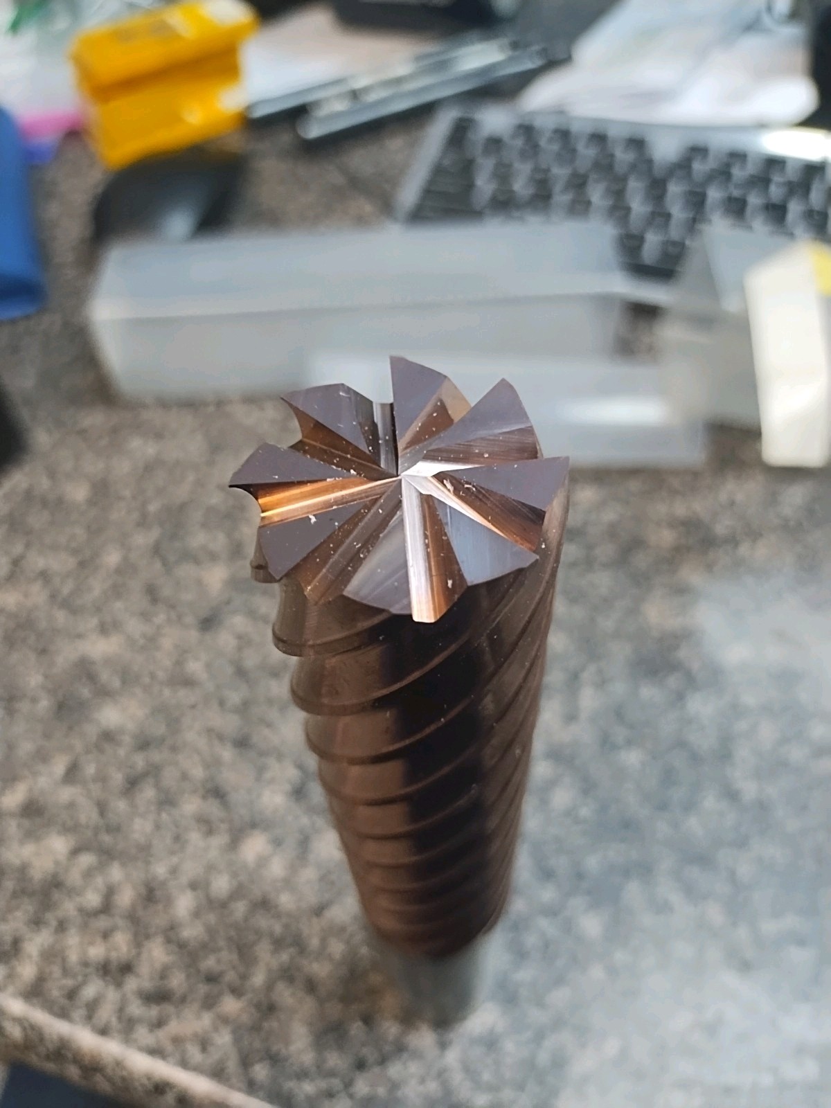 EXTRA LONG CARBIDE HARD ENDMILL EHHM832ZX METRIC SIZE 32.0 ACZ 10M 8 Flute