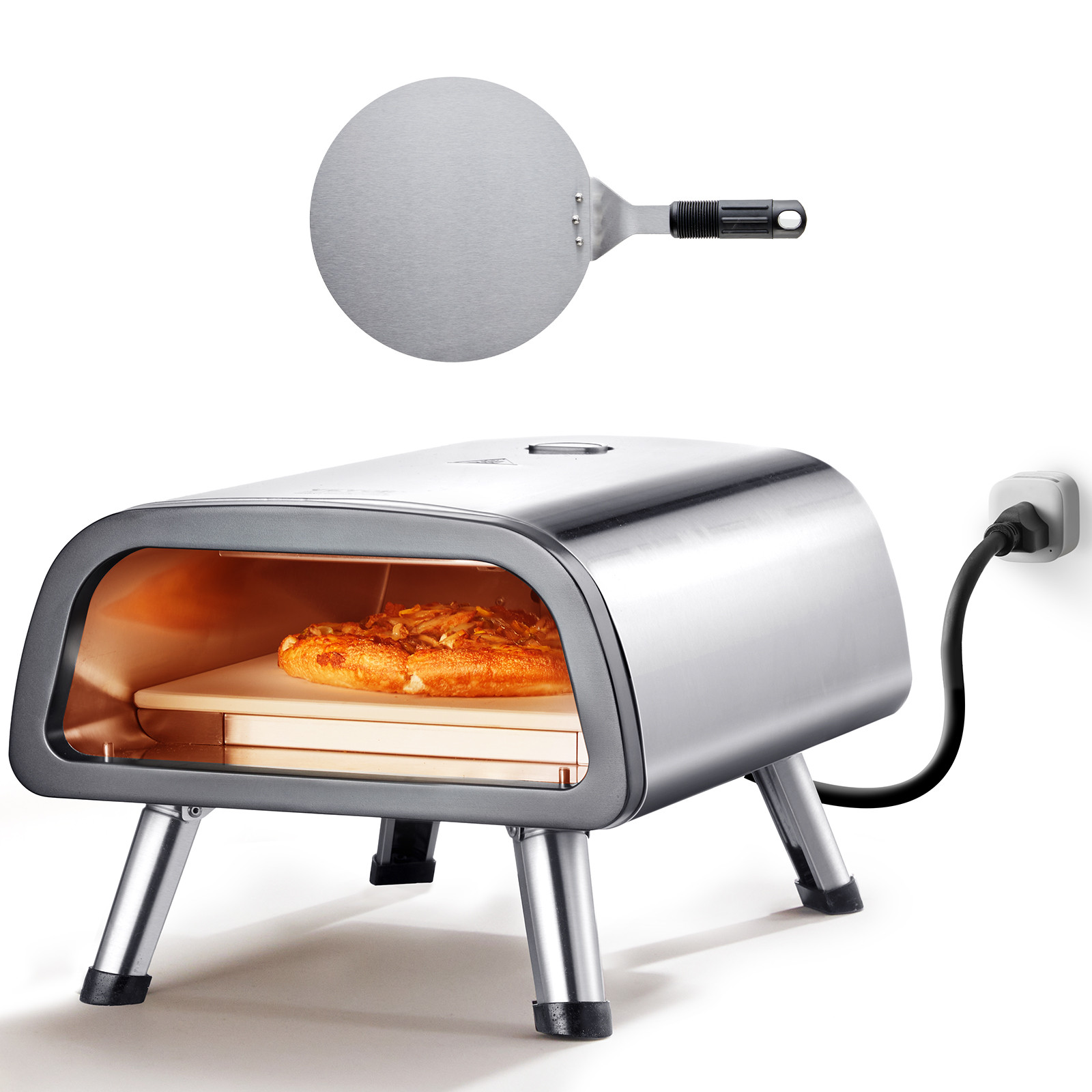 VEVOR Electric Pizza Oven Countertop Pizza Maker for 12″ Pizza Indoor & Outdoor