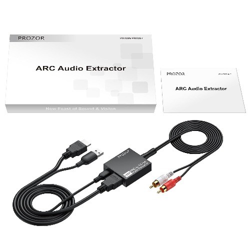 HDMI ARC to 3.5mm L/R Audio Adapter 3.3ft Cable ARC Audio Extractor TV to RCA