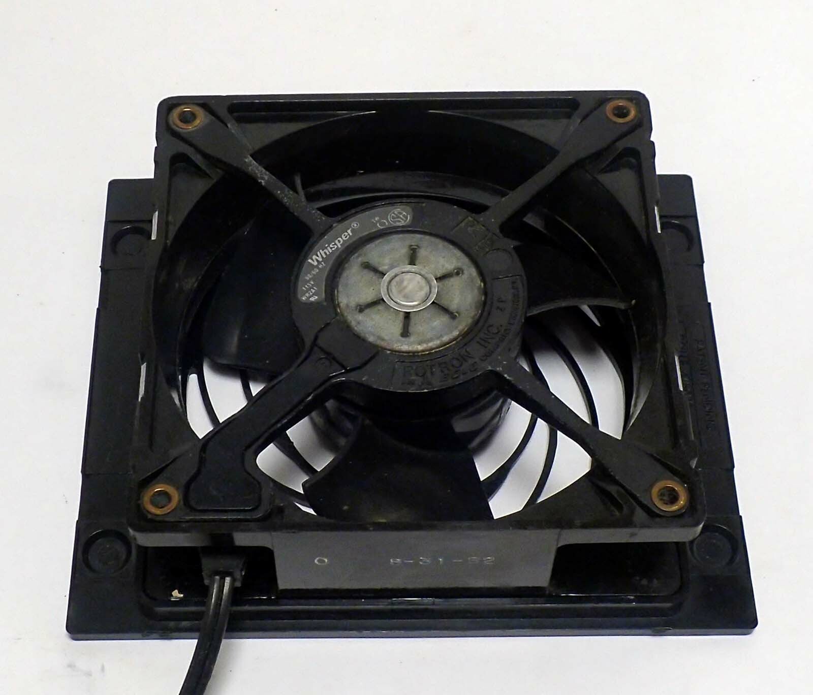 ROTRON WHISPER WR2A1 115V 50/60 Hz AXIAL FAN WITH COVER 56 CFM 120mm X 120mm