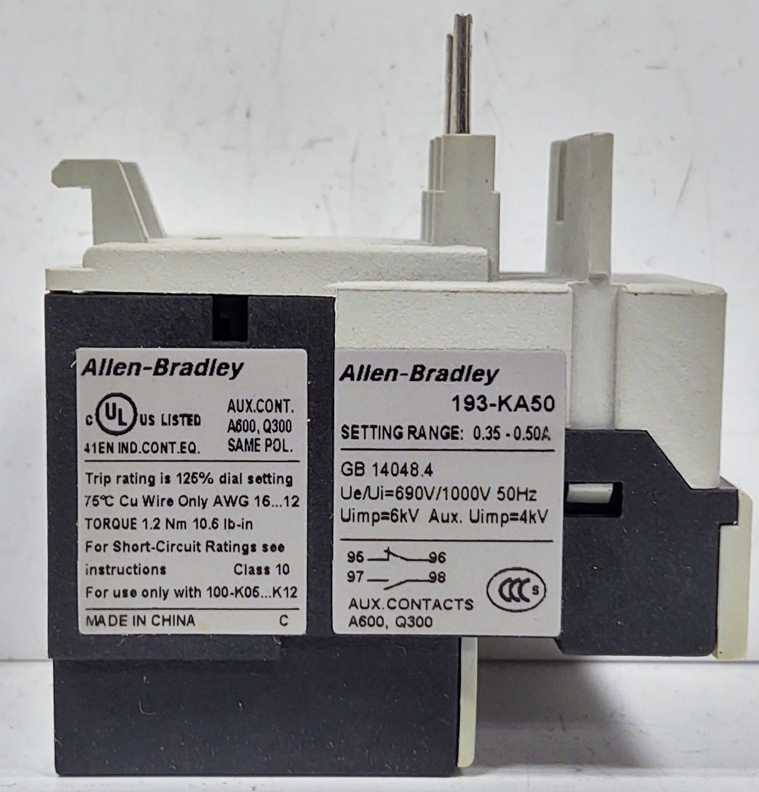 Allen-Bradley 193-KA50 Overload Protection Relay