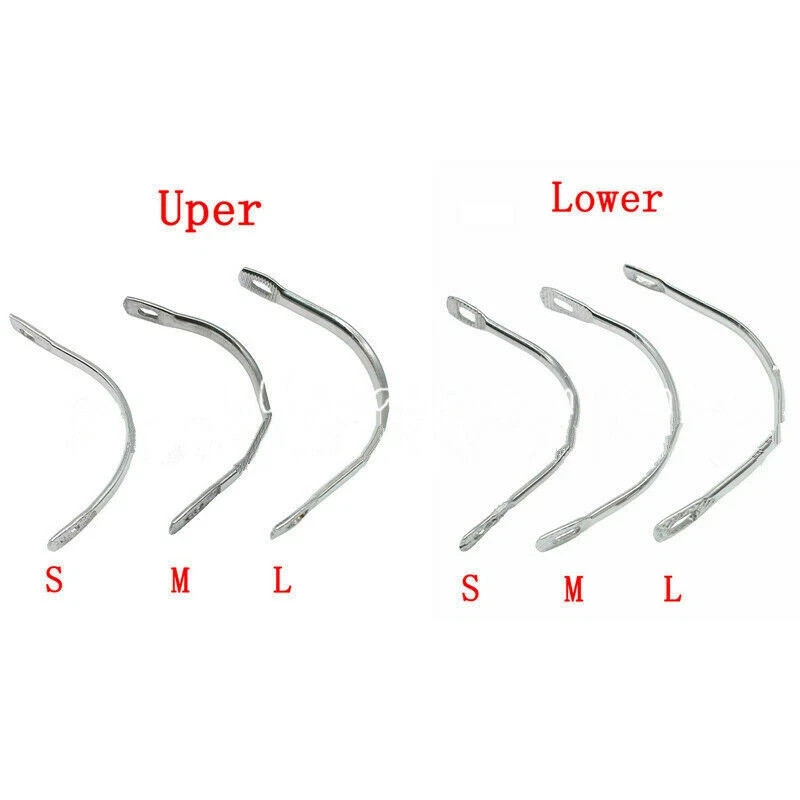 20Pcs/Bag Dental Stainless Steel Removable Palatal/Lingual Bar Positive Retation