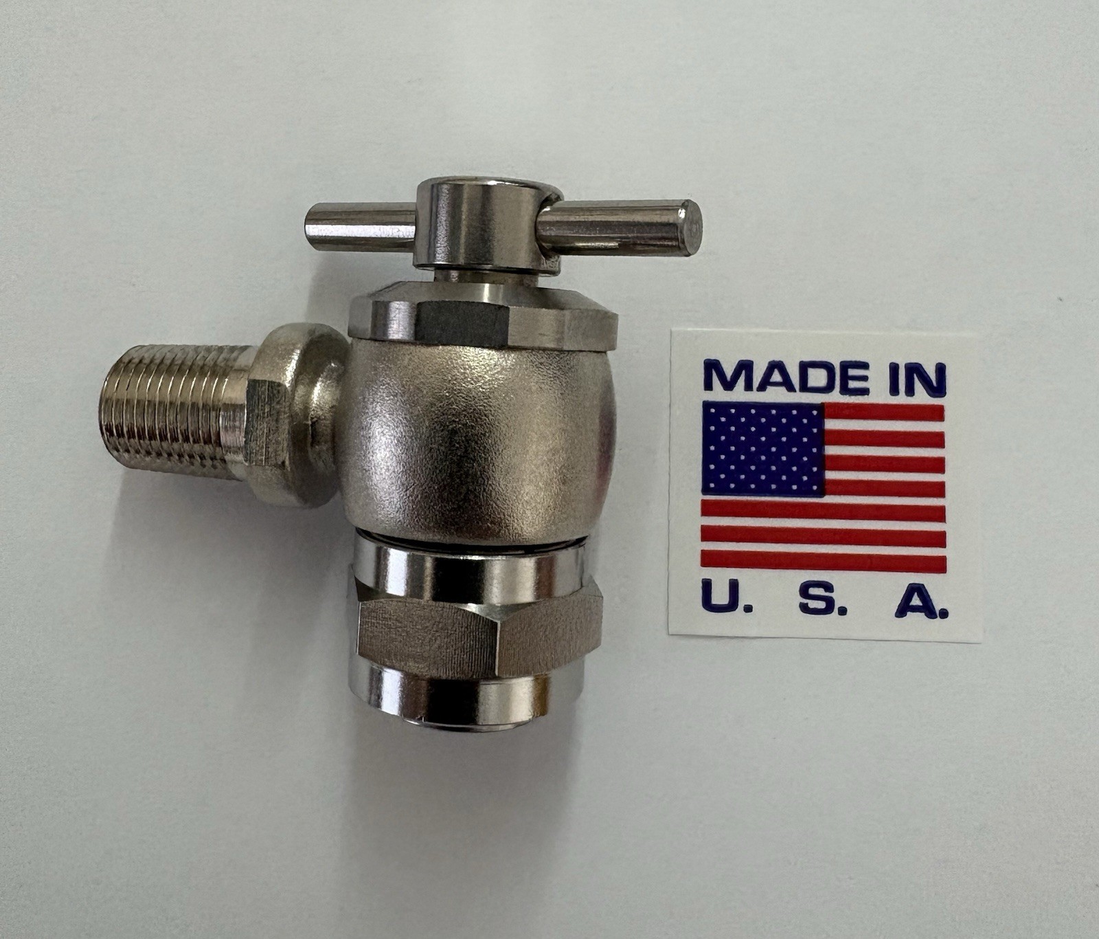 High Pressure Strut Coupler, Aircraft Tool Schrader 556, 1/8 NPT Sliver 5000 PSI