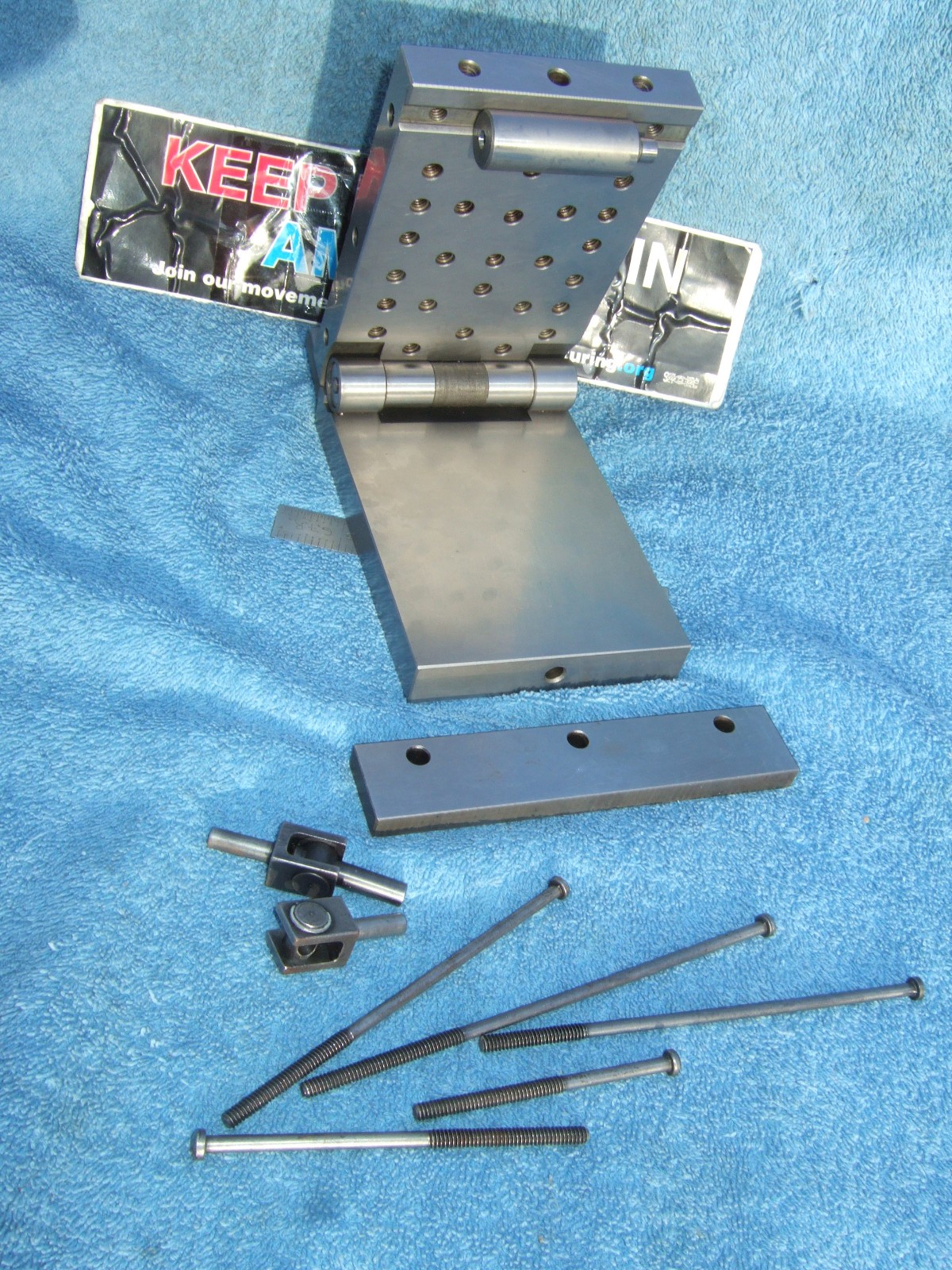 HERMANN SCHMIDT PNM4X6 Single Angle Adjustable Sine Plate Used $1150 WHEN NEW Q2