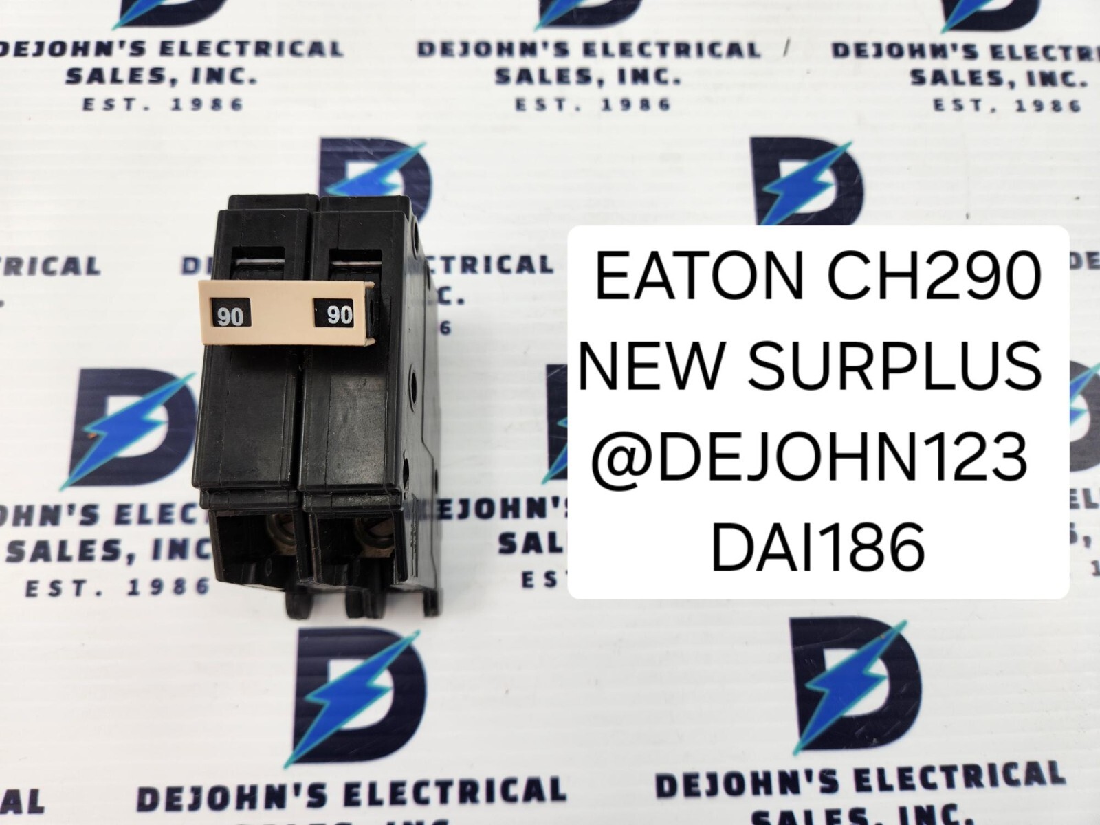 EATON CH290 THERMAL MAGNETIC CIRCUIT BREAKER, 90A, 2P, 120/240V, NEW SURPLUS