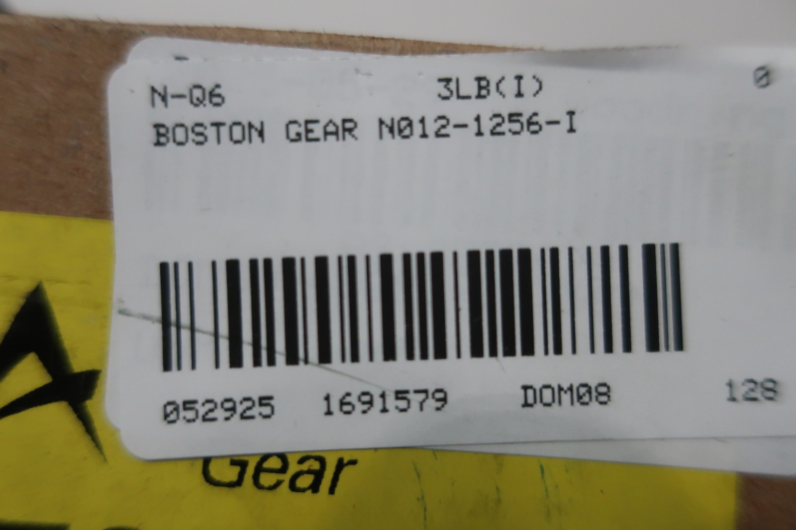 Boston Gear N012-1256-I Right Angle Gear Reducer