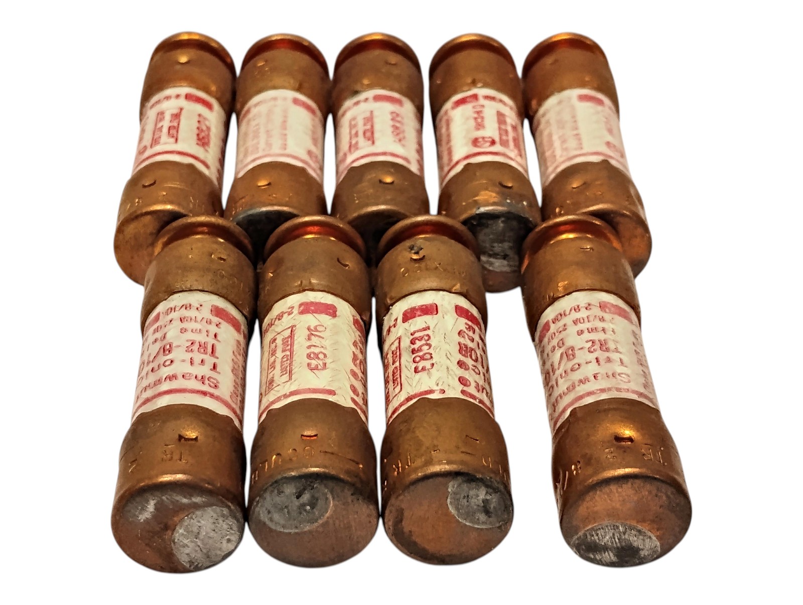Ferraz Shawmut TR2-8/10R 250 V AC/DC 2.8 A Current-Limiting Time-Delay Fuses