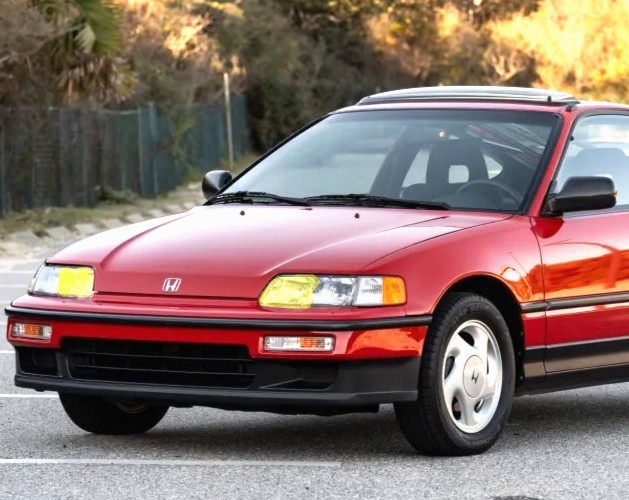Inner Half Yellow Fog Light Tint KIT for 2nd Gen Honda CRX, Civic Head lights