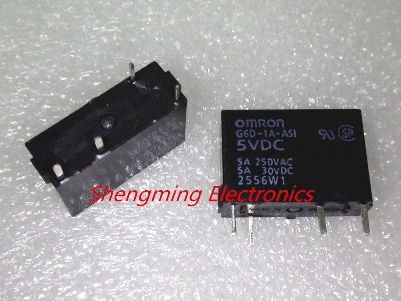10pcs 4pins G6D-1A-ASI-5VDC G6D-1A-ASI-DC5V G6D-1A-ASI-5V OMRON Relay