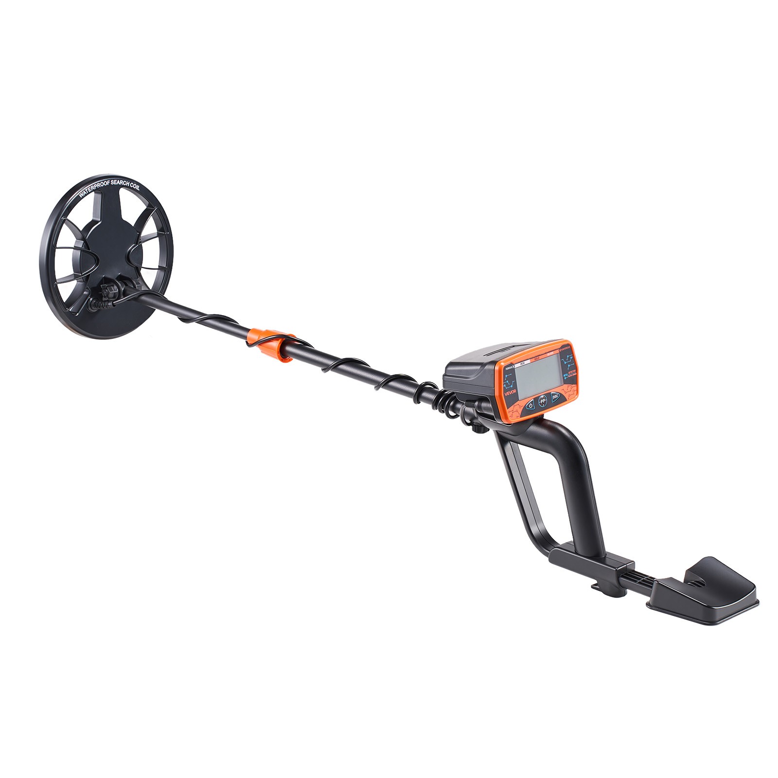 VEVOR Metal Detector for Adults 8″ Professional Gold Detector Waterproof Coil