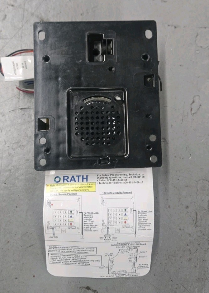RATH MICROTECH Elevator Phone PCB PWB ASSY SMT5 Model #2100-909ShAI Flush Mount