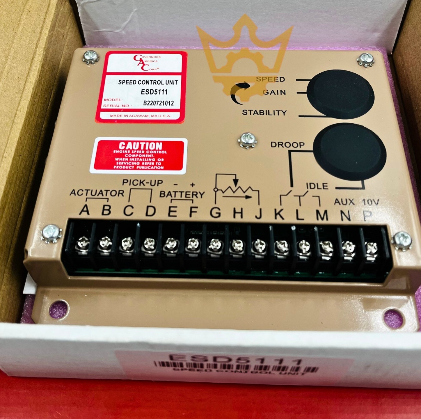 GAC ESD5111 Speed Control Unit, For Generator / Genset