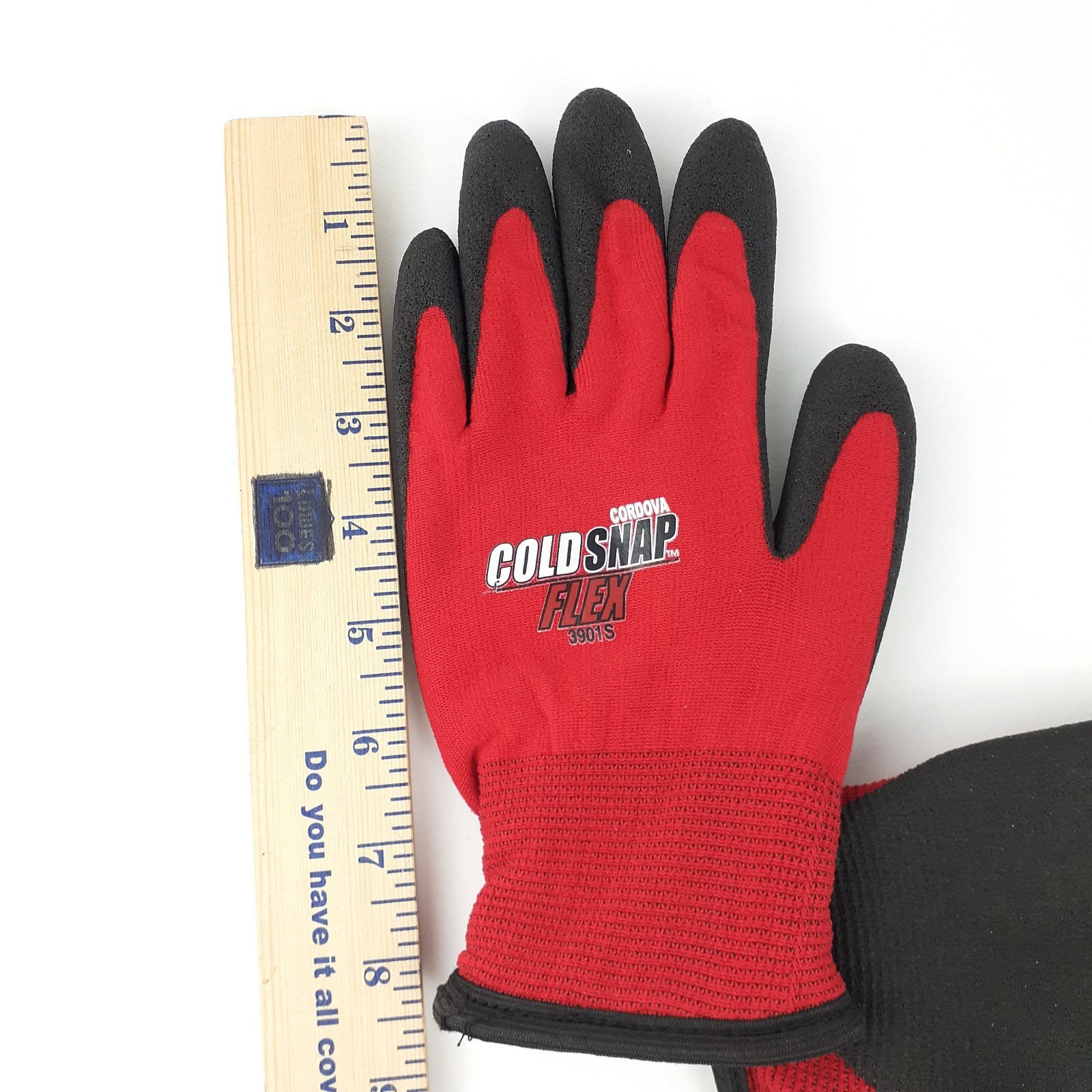 Cordova Cold Snap Flex Thermal Gloves Red Sz S 3901S Foam PVC Coating 2 Pairs