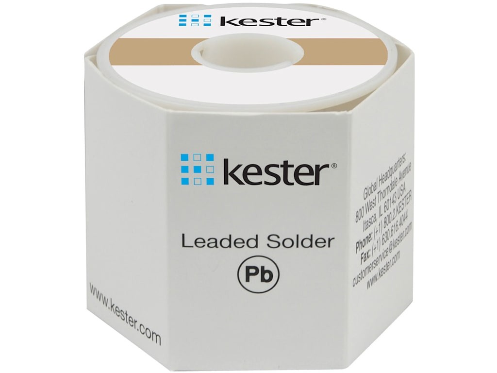 Kester 24-6337-8807 Solder Wire, No Clean, Leaded, Sn63Pb37, 1.1%, 0.020′ (0.50