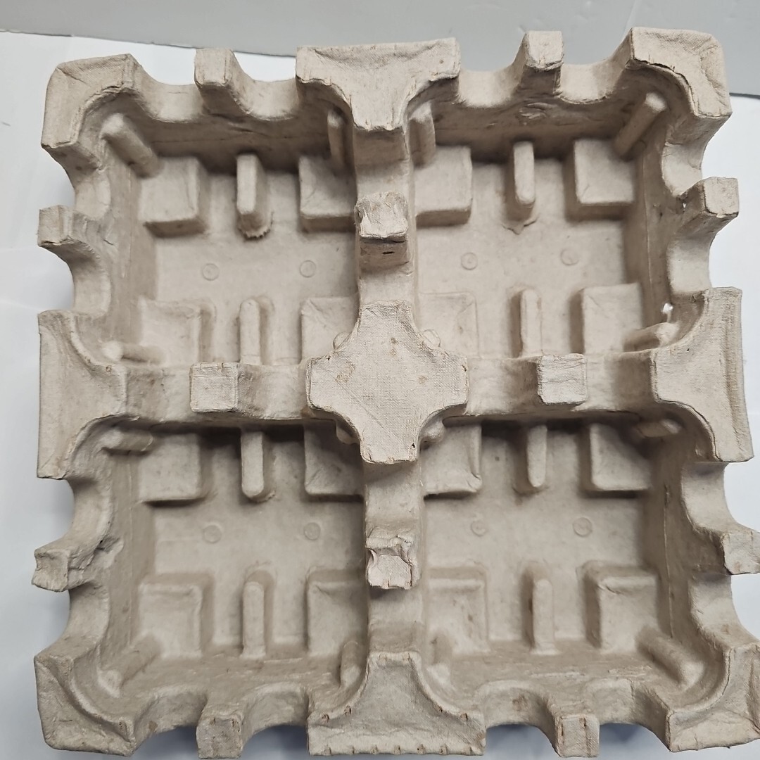 Molded Pulp Packaging For 4″ Square Items Shipping Protection Recycled 10 Count