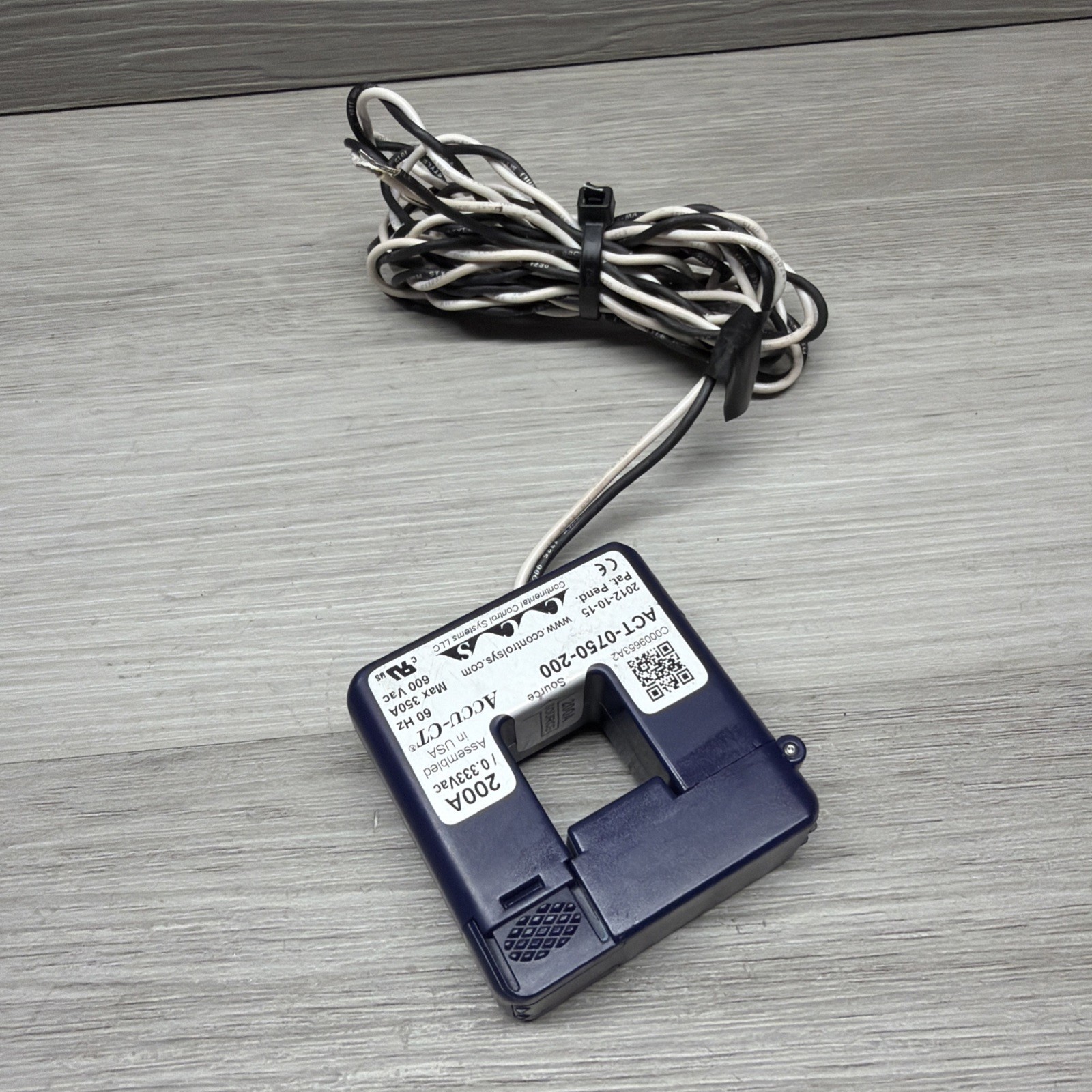 Lot Of 2 CCS ACT-0750-200 Accu-CT Split Core Current Transformer, 200 Amp 0.333V
