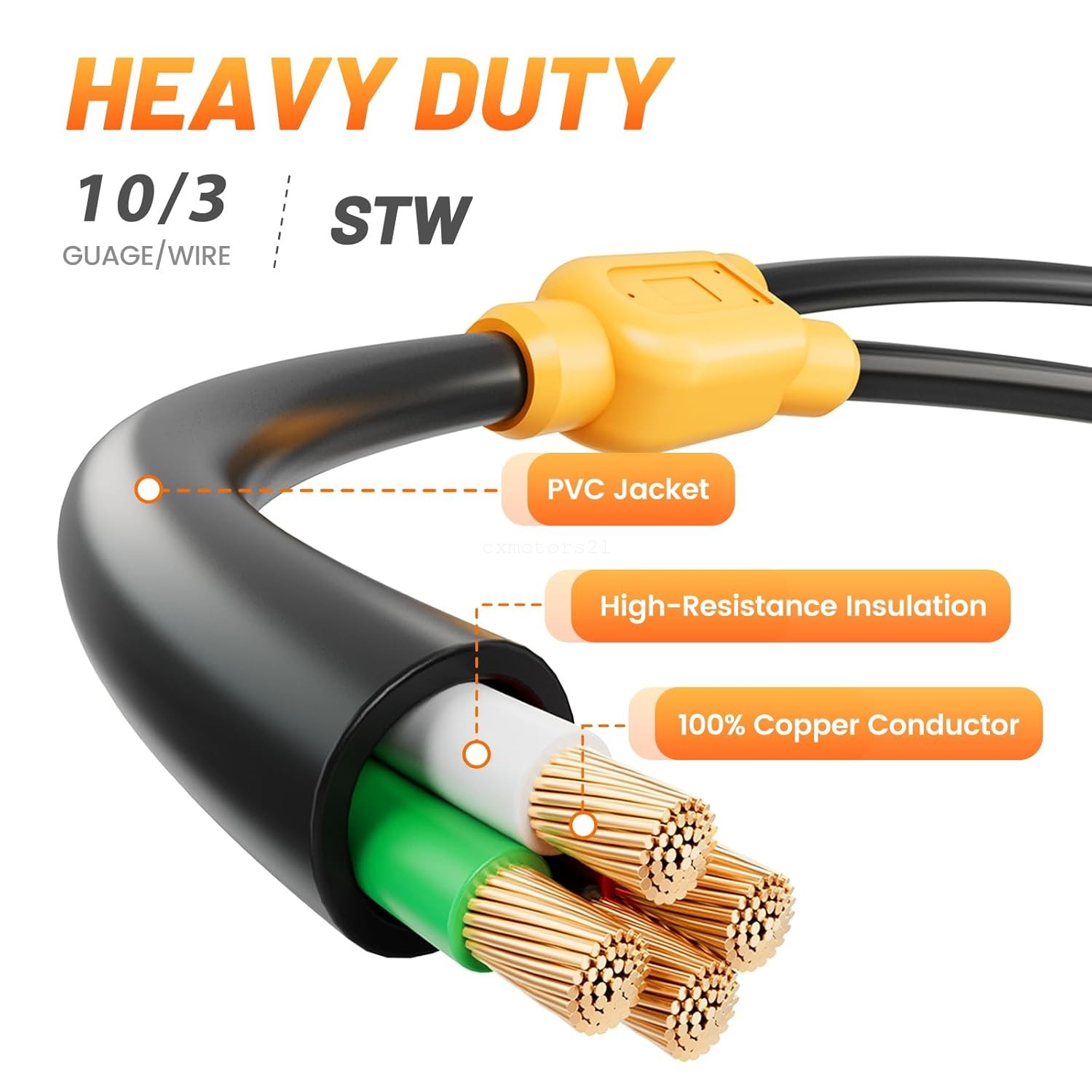NEMA TT-30P to L5-30R Generator Plug for Camper Trailer RV Power Adapter 1.5Ft