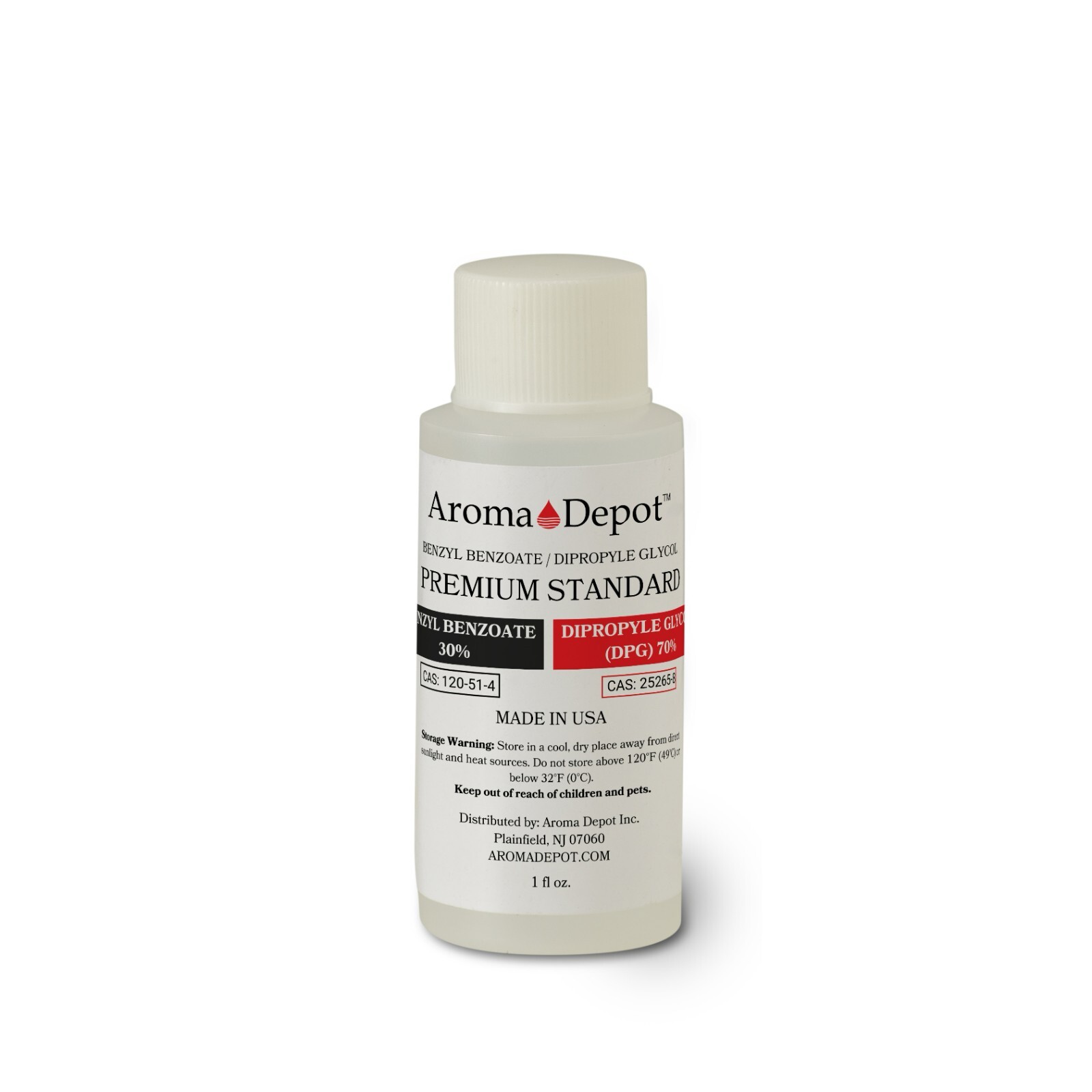 1 oz. – 70/30 DPG & Benzyl Benzoate Blend Dipropylene Glycol Aromatic Compound